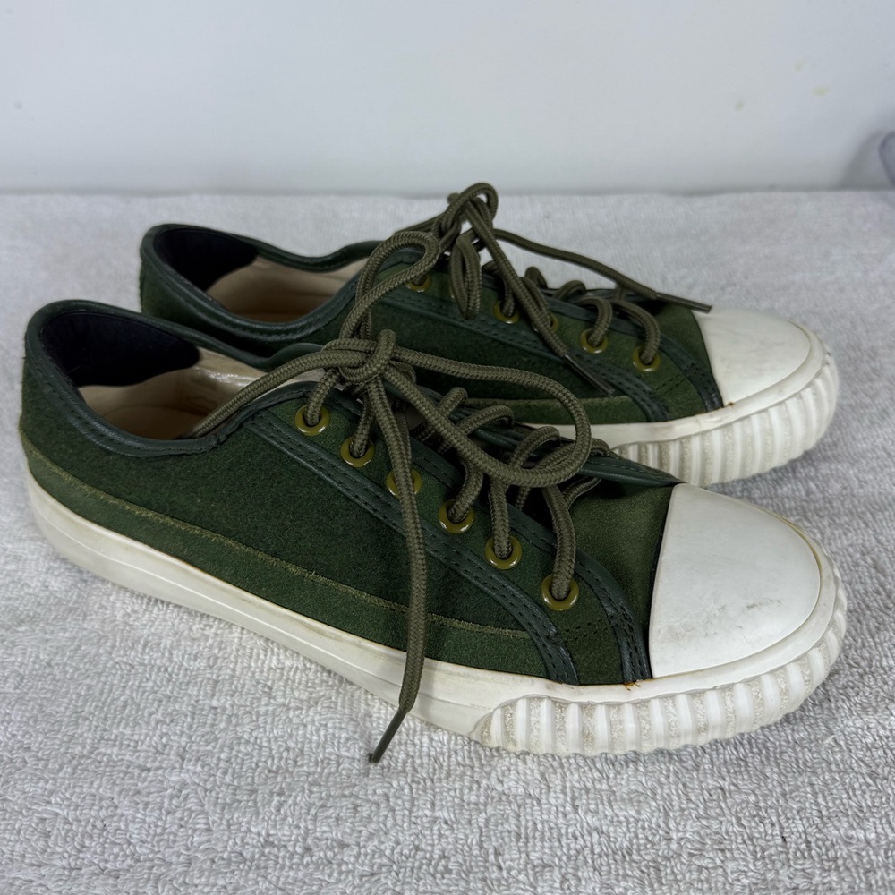 Bata Unisex Sneakers‎ Forest Green White Size US 5 Casual Grunge